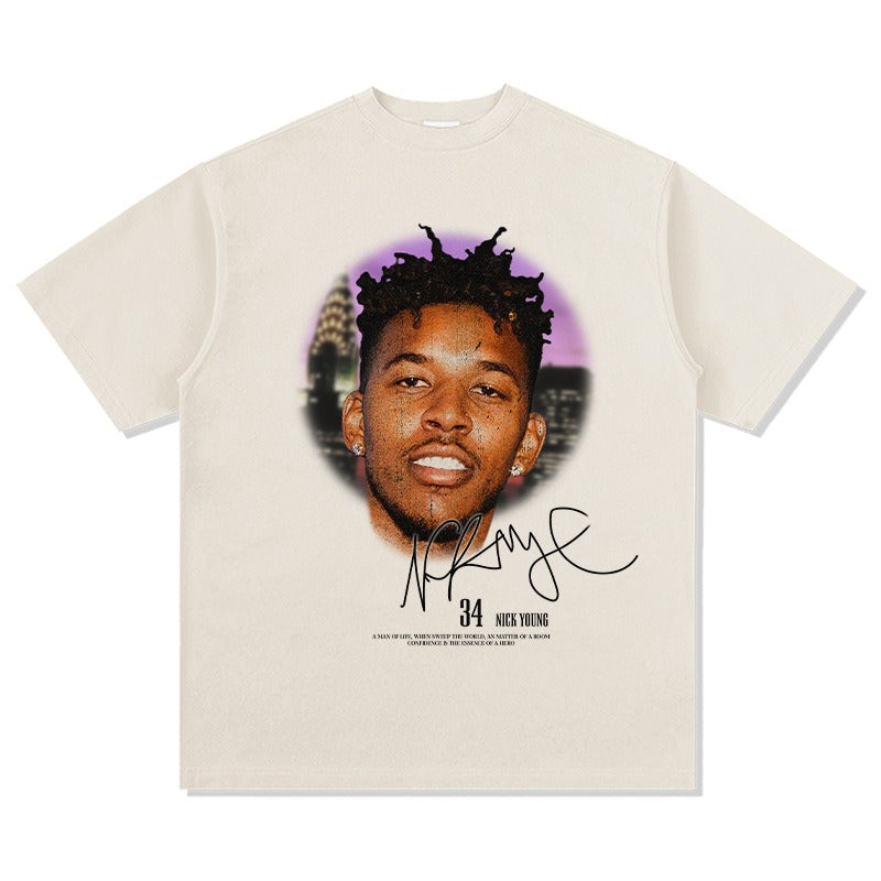 T-SHIRT À GRAND VISAGE DE NICK YOUNG 