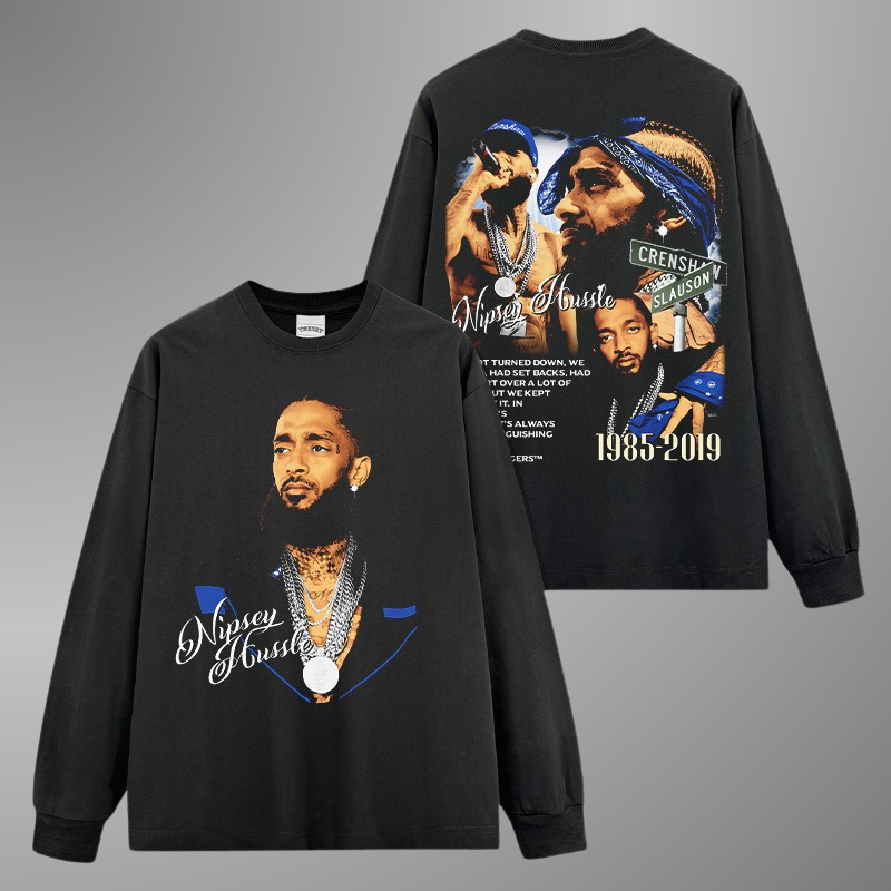 NIPSEY HUSSLE BIG FACE TEE[LS] V2