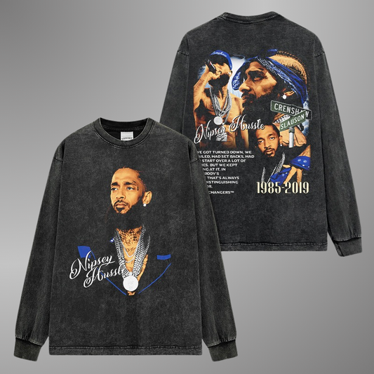 NIPSEY HUSSLE BIG FACE TEE[LS] V2