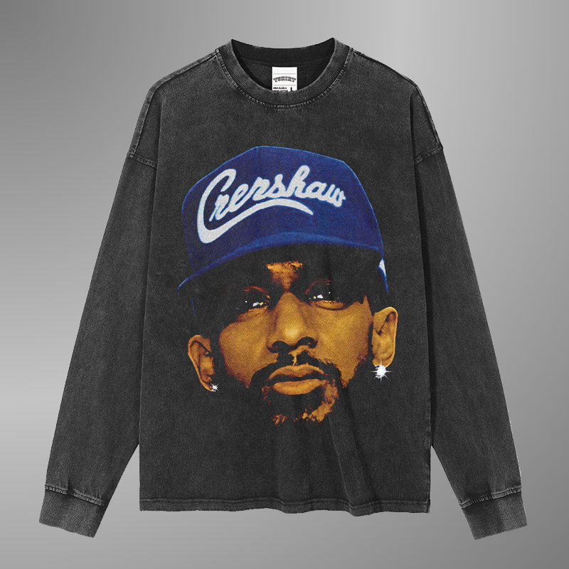 NIPSEY HUSSLE BIG FACE TEE[LS]