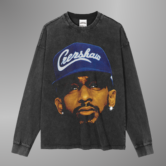 NIPSEY HUSSLE BIG FACE TEE[LS]