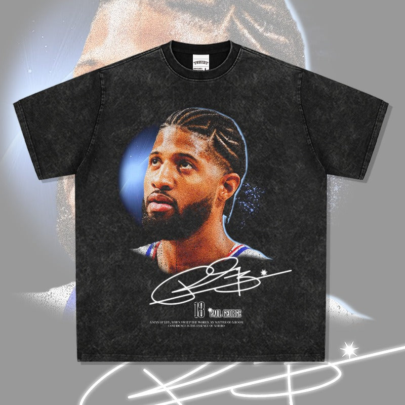 T-SHIRT À GRAND VISAGE DE PAUL GEORGE 