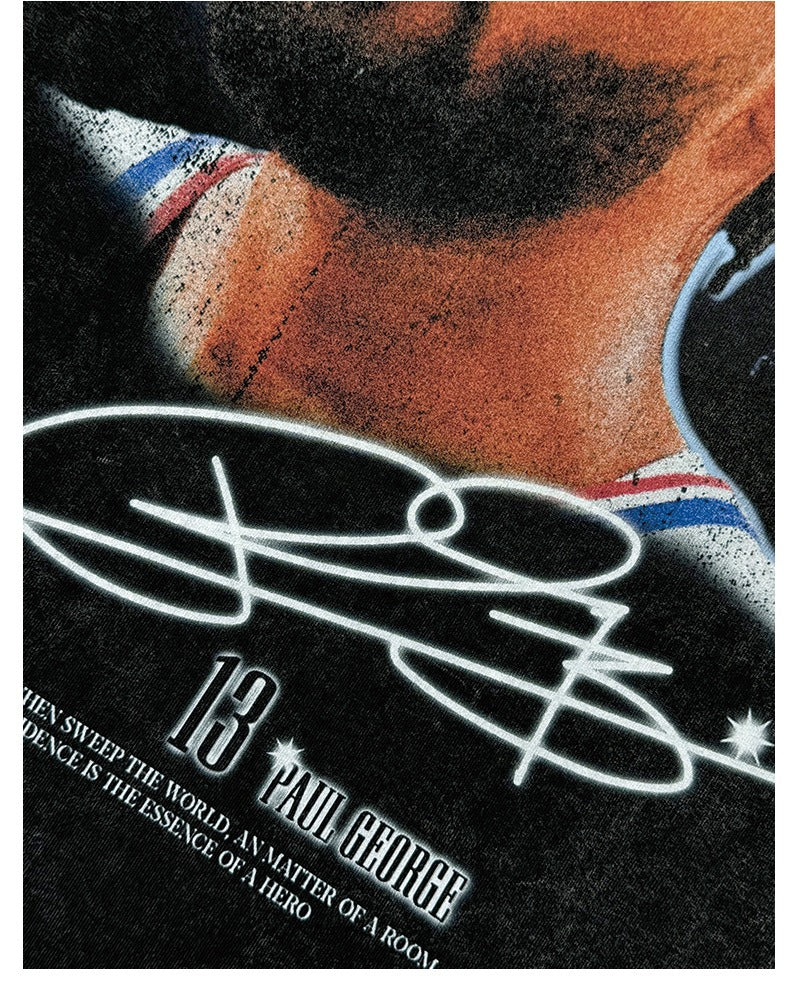T-SHIRT À GRAND VISAGE DE PAUL GEORGE 