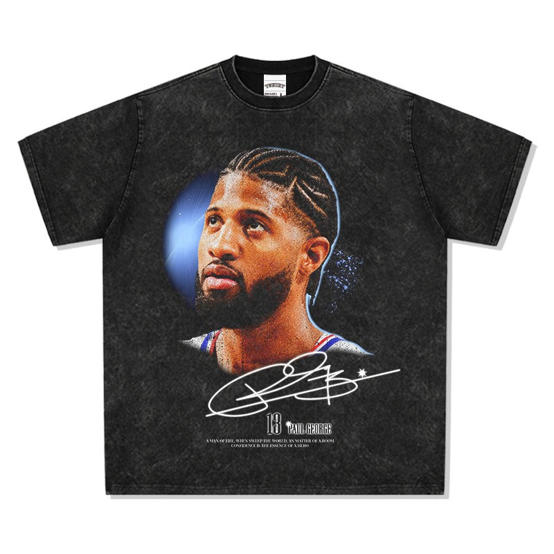 T-SHIRT À GRAND VISAGE DE PAUL GEORGE 