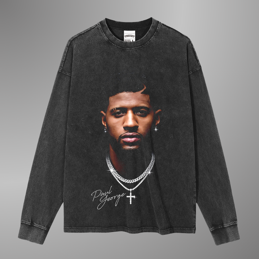 T-SHIRT À GRAND VISAGE PAUL GEORGE [LS] V3 