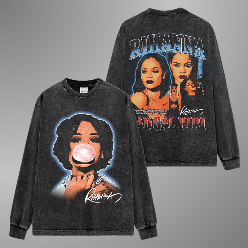 RIHANNA BIG FACE TEE[LS]