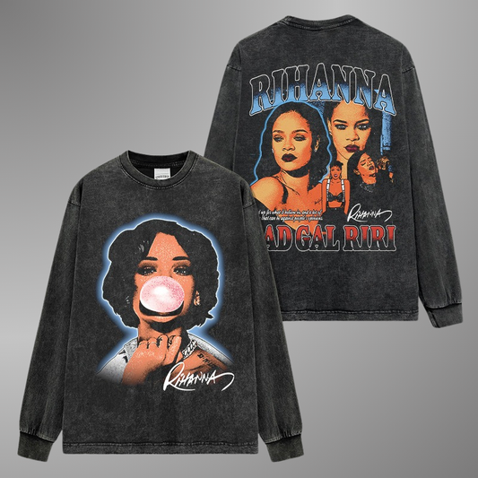 RIHANNA BIG FACE TEE[LS]