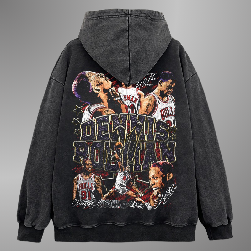 RODMAN BIG FACE VINTAGE HOODIE