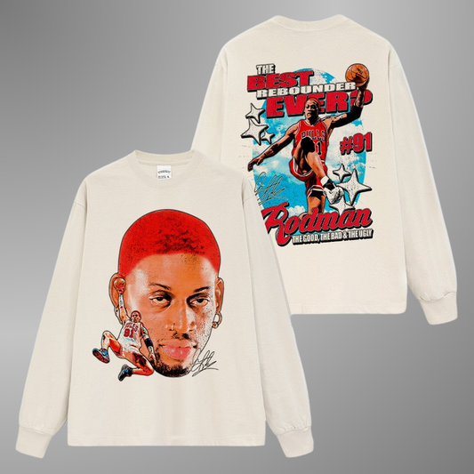 T-SHIRT RODMAN #91 [LS] 