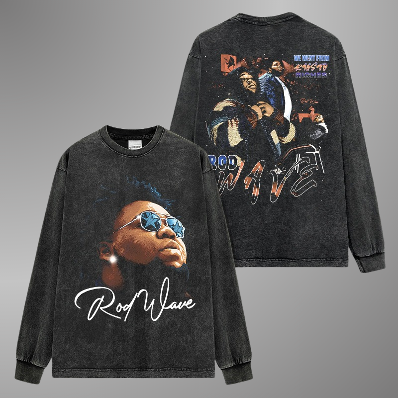 ROD WAVE BIG FACE TEE[LS]