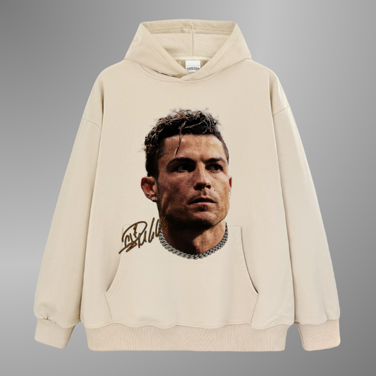 SUDADERA CON CAPUCHA DE CARA GRANDE DE RONALDO 