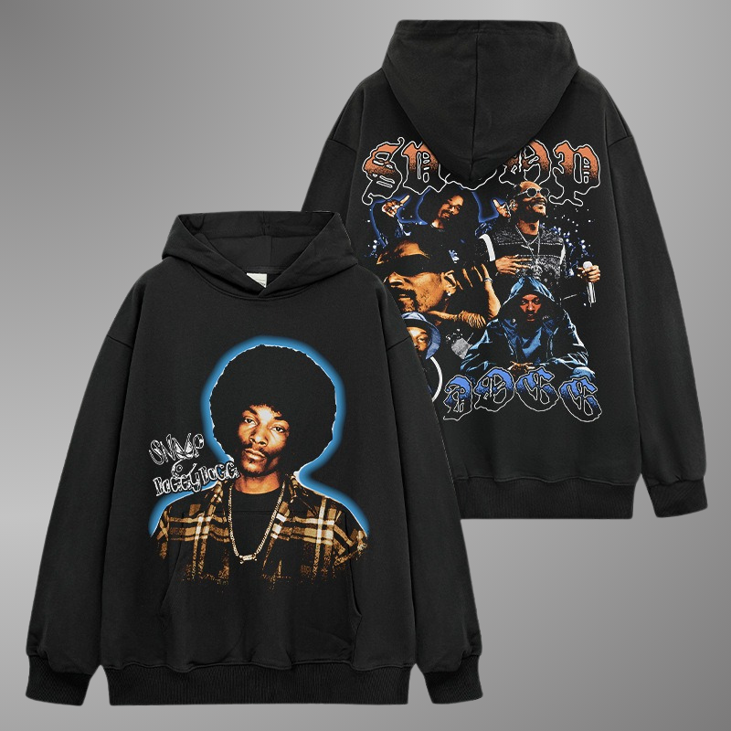 SUDADERA CON CAPUCHA Y CARA GRANDE DE SNOOP DOGG