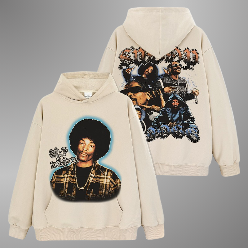 SUDADERA CON CAPUCHA Y CARA GRANDE DE SNOOP DOGG