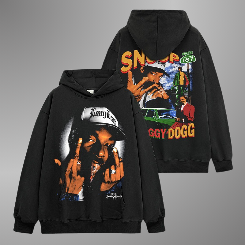 SUDADERA CON CAPUCHA DE CARA GRANDE DE SNOOP DOGG V2