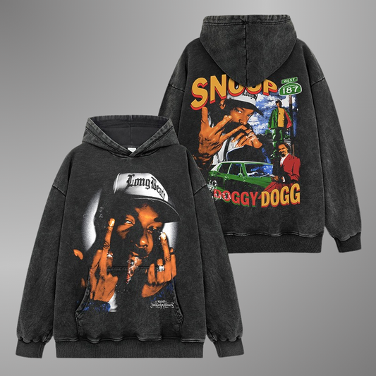 SUDADERA CON CAPUCHA DE CARA GRANDE DE SNOOP DOGG V2