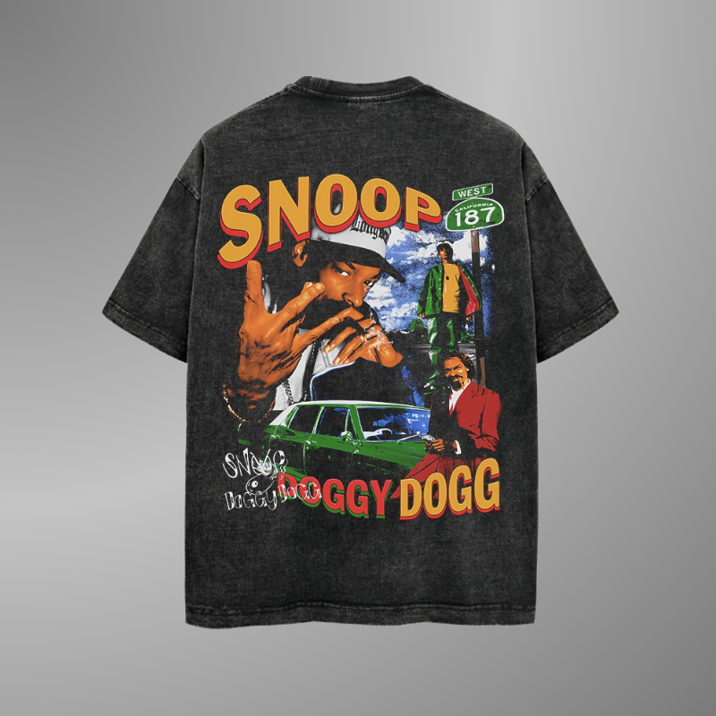 CAMISETA CON CARA GRANDE DE SNOOP DOGG V2