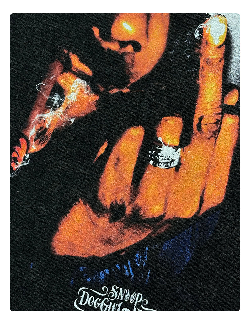 CAMISETA CON CARA GRANDE DE SNOOP DOGG V2