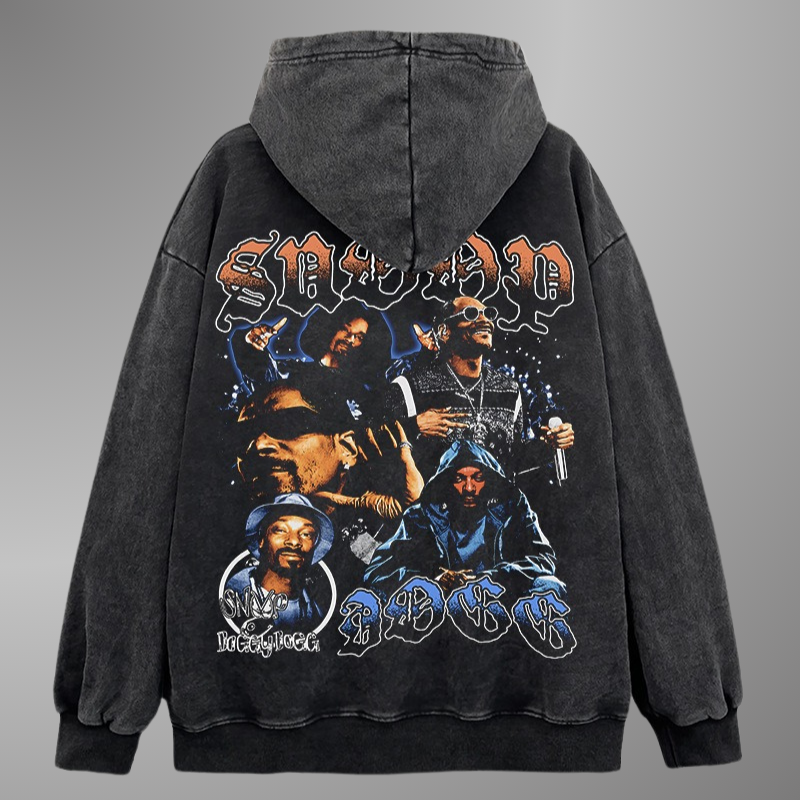 SUDADERA CON CAPUCHA Y CARA GRANDE DE SNOOP DOGG
