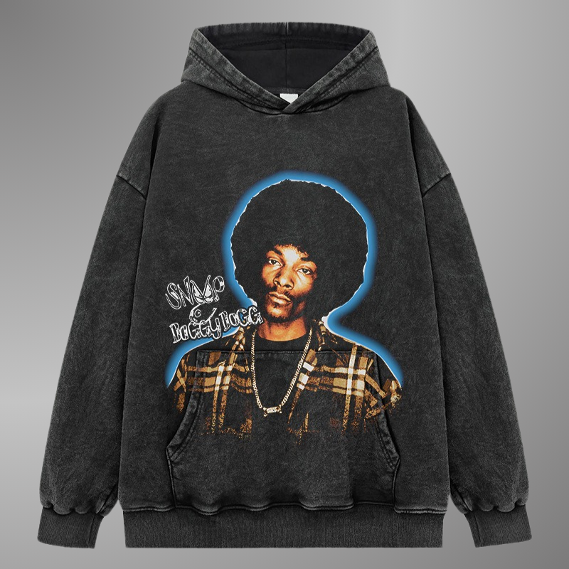 SUDADERA CON CAPUCHA Y CARA GRANDE DE SNOOP DOGG