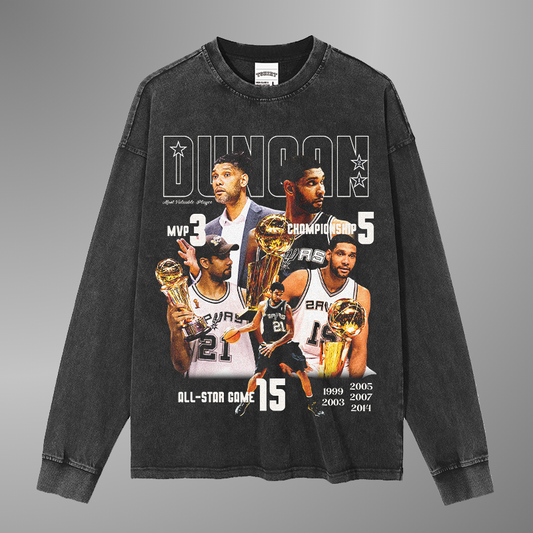 T-SHIRT TIM DUNCAN [LS] 