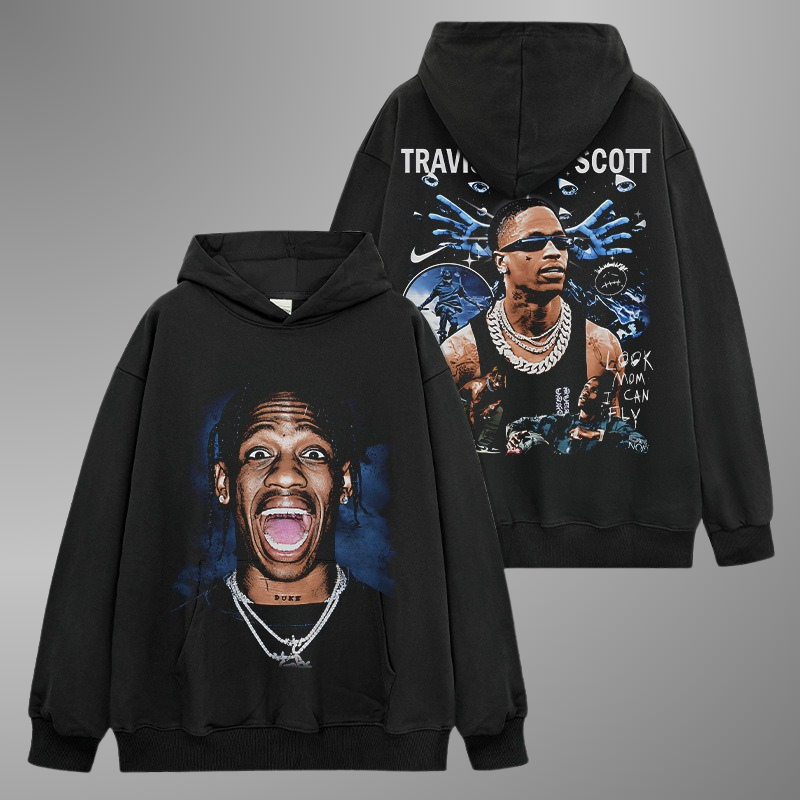 Sudadera con capucha y cara grande de Travis Scott, versión 3