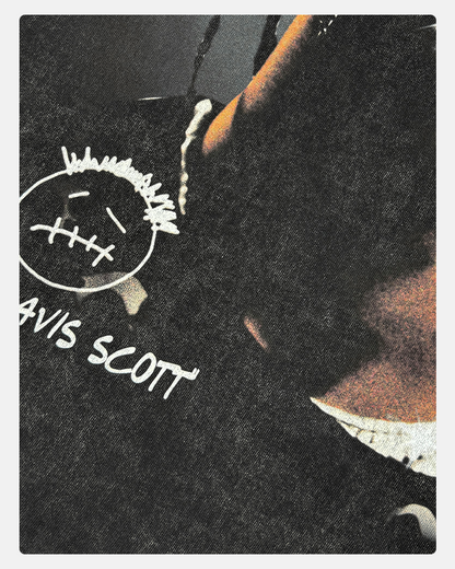 CAMISETA DE MUJER CON CARA GRANDE DE TRAVIS SCOTT V2