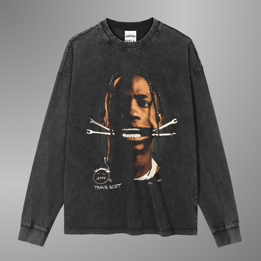 TRAVIS SCOTT BIG FACE TEE[LS] V2