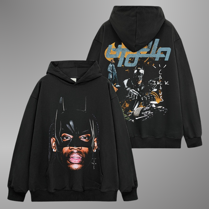 SUDADERA CON CAPUCHA DE CARA GRANDE DE TRAVIS WAYNE