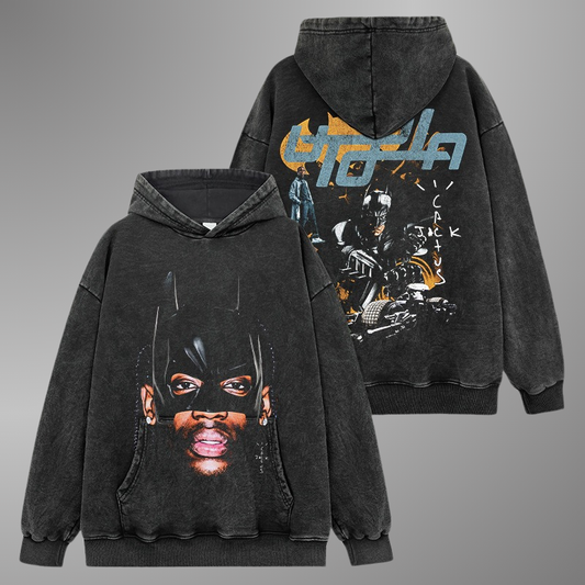 SUDADERA CON CAPUCHA DE CARA GRANDE DE TRAVIS WAYNE